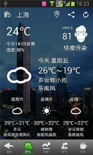 华多天气软件app